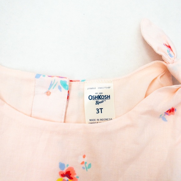 OshKosh B’gosh light pink floral dress (3T) - Picture 2 of 10